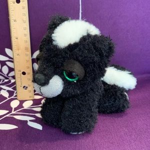 RBI 6” Black & White Plush Skunk - Vintage